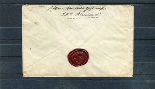 Kais. Deutsche Marine-Schiffspost Feldpost-Brief mit Siegel - b1047 - Bild 2 von 2