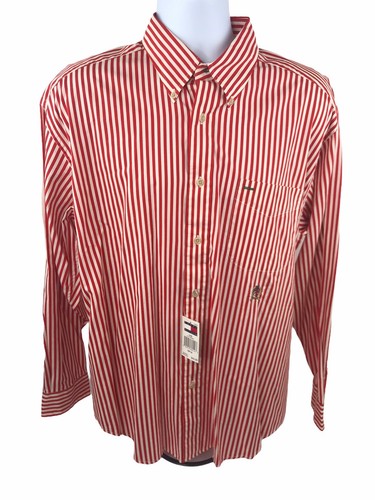 Tommy Hilfiger Large Red/White Striped 