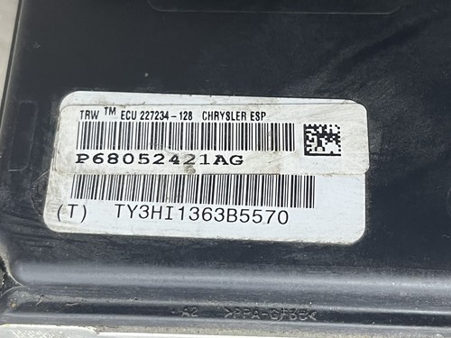 15 Ram 3500 ABS Brake Module Pump 68052421AG - Foto 3 di 6