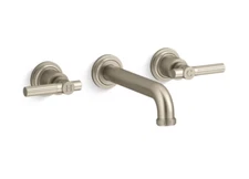 Kallista P21223-LV-BV Wall-Mount Sink Faucet w/ Lever Handles, BRUSHED BRONZE