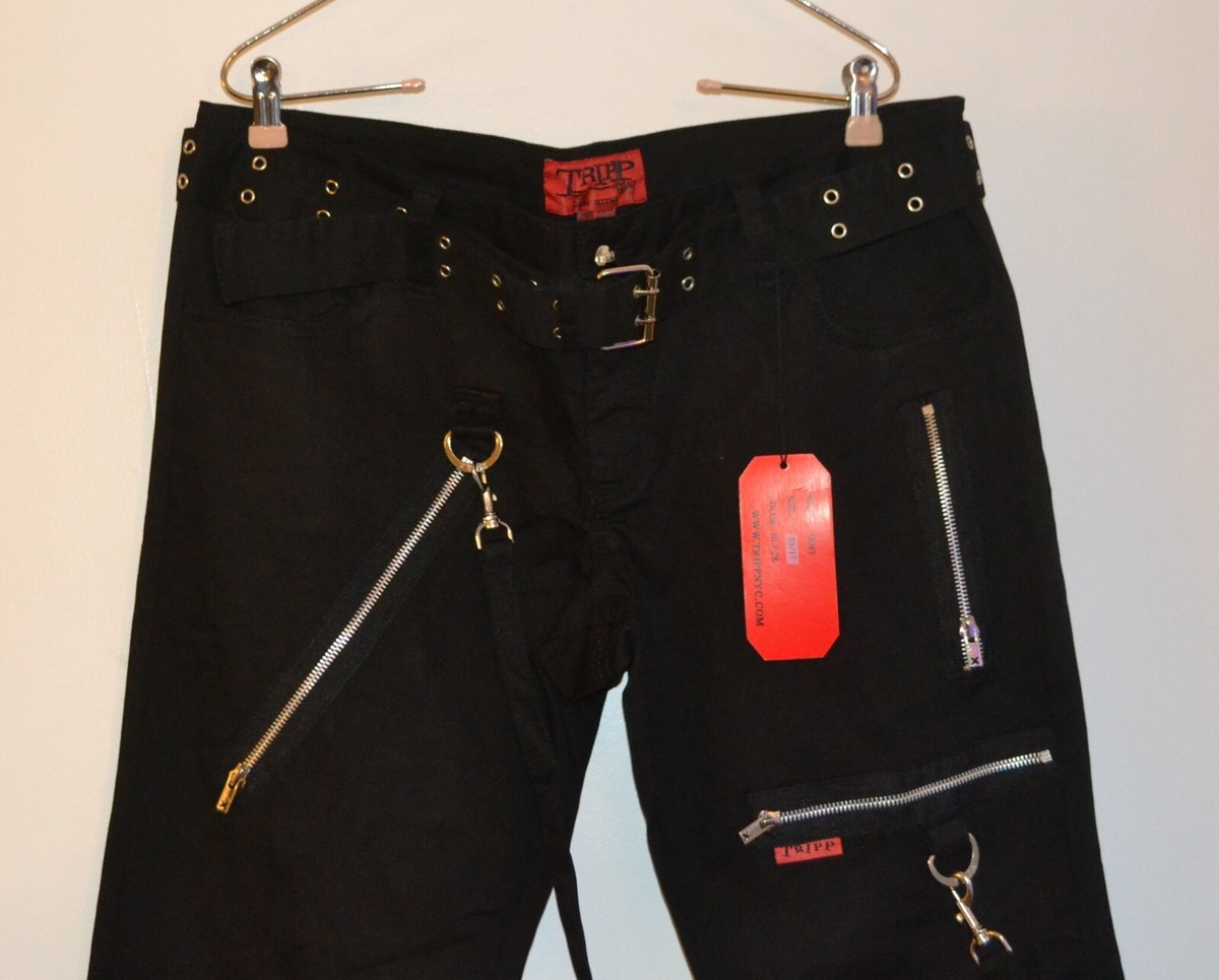 TRIPP NYC. DAANG GOODMAN Jeans Black Size 33/17 Style IS267