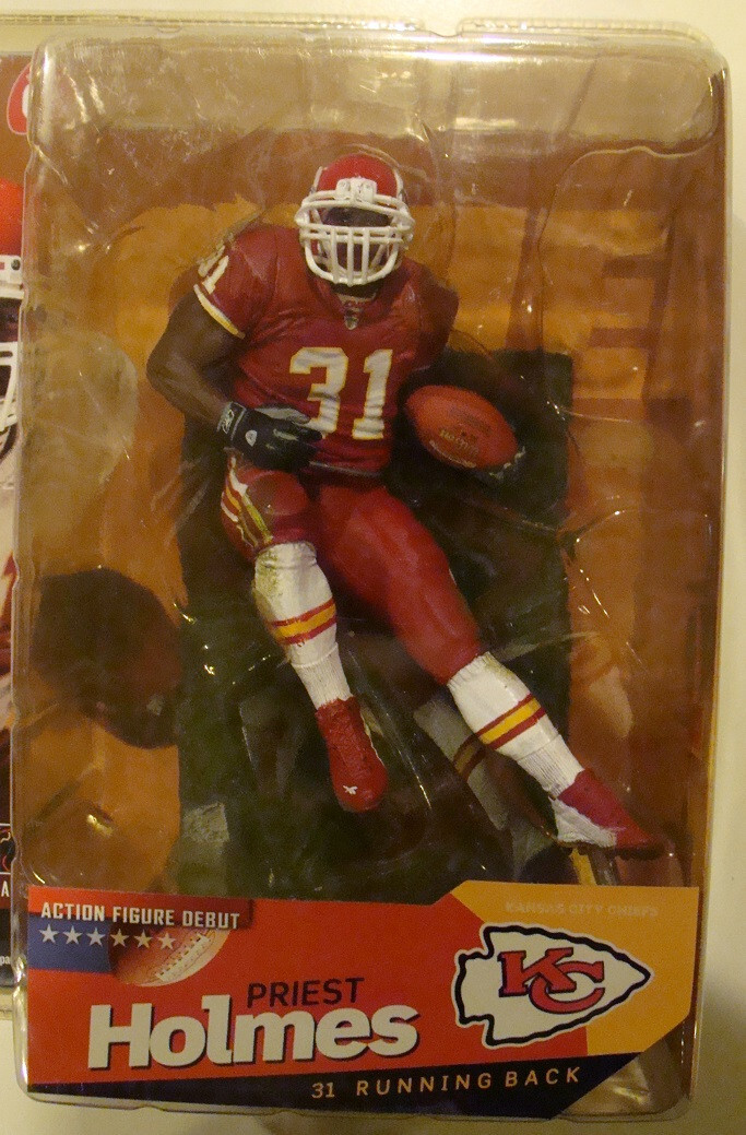 スポーツ McFarlane Priest Holmes Chiefs Variant 2003 McFarlane NFL Sportspicks ~Priest Holmes~ KC Chiefs CHASE