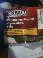 Wandhaken Doppelt Abgewinkelt 4stk