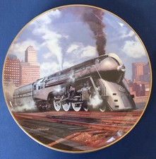 Royal Doulton, Railway Museum Ltd Ed Plate "New York Central" Nicolas Trudgian