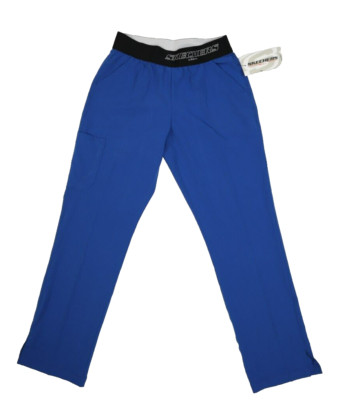 Skechers Barco Breeze 3 Pocket Mid Rise Straight Leg Scrub Pants Blue Womens SP