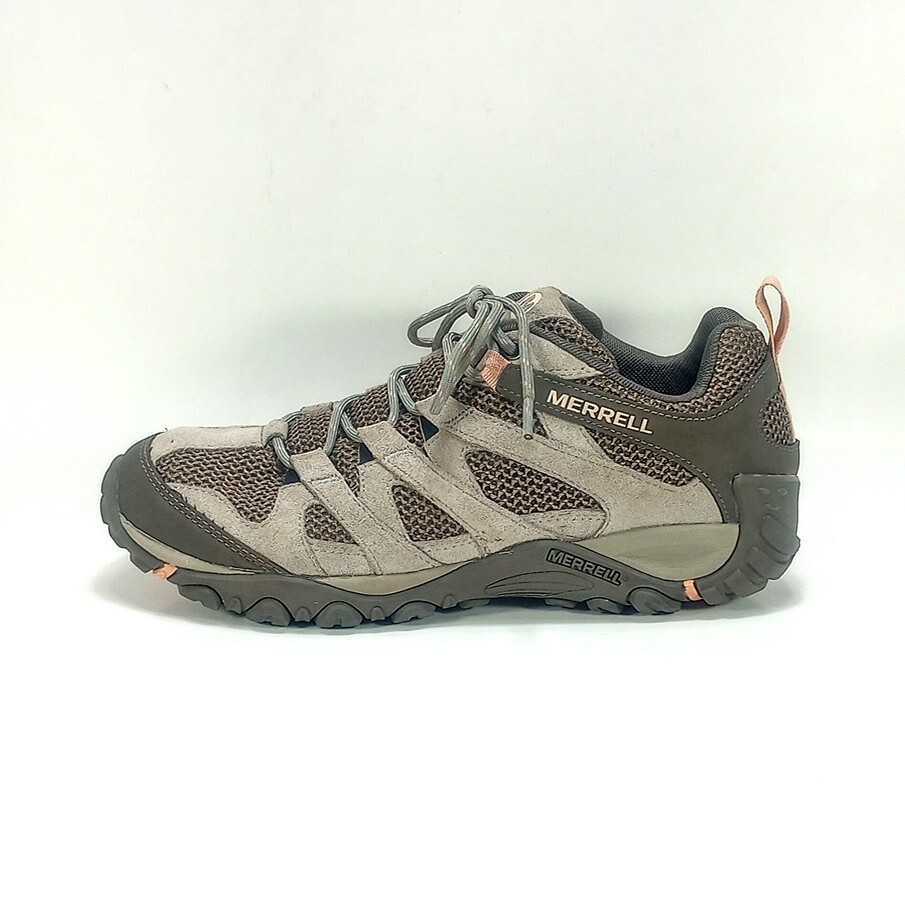 Scarpe da trekking basse Merrell Alverstone donna 10 beige scamosciate con accenti di corallo