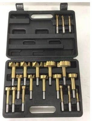 Mastergrip (480433) titanbeschichtet 19 Stck. Forstner Bits 1/4 bis 2-1/8 EUC