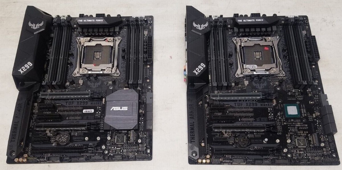 2x Asus TUF X299 Mark LGA2066 DDR4 Intel X299 USB ATX Motherboard  PARTS - Main Image