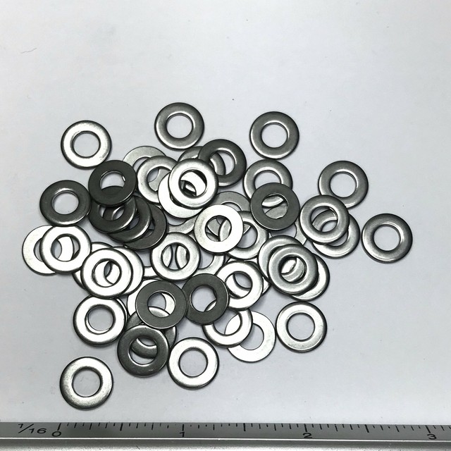 (PKG of 50) 12 Type B Narrow Stainless Steel Flat Washer, 0.446” OD x