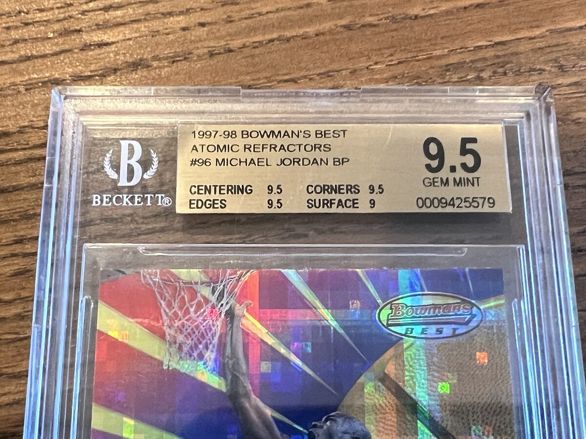 BGS 9.5 1997 Bowman's Best Atomic Refractor Michael Jordan BGS 9.5 1997 Bowman's Best Atomic Refractor Michael Jordan