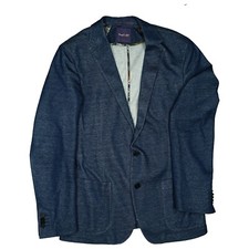 BENVENUTO men's stretch jacket sport coat blazer business 94 M jeans blue sporty
