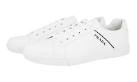Luxus Prada Sneaker Schuhe 4E3340 Weiss Neu 8,5 42,5 43