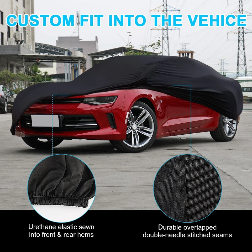 Black Stain Stretch Waterproof Outdoor Car Cover Protector For Lotus Evora GT AU - image 3 of 4