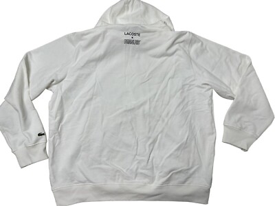 Lacoste X Peanuts Unisex Sweatshirt Hoodie White Size XL