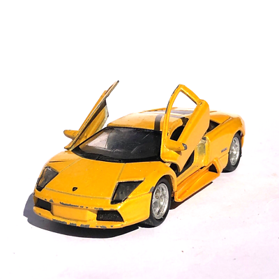 Welly Lamborghini Murcielago Yellow 1/43 Diecast Cars Opening