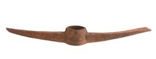 Hubbard Topeka Railroad Pickaxe Head Mattock Mining Tool 22.5" 1940s