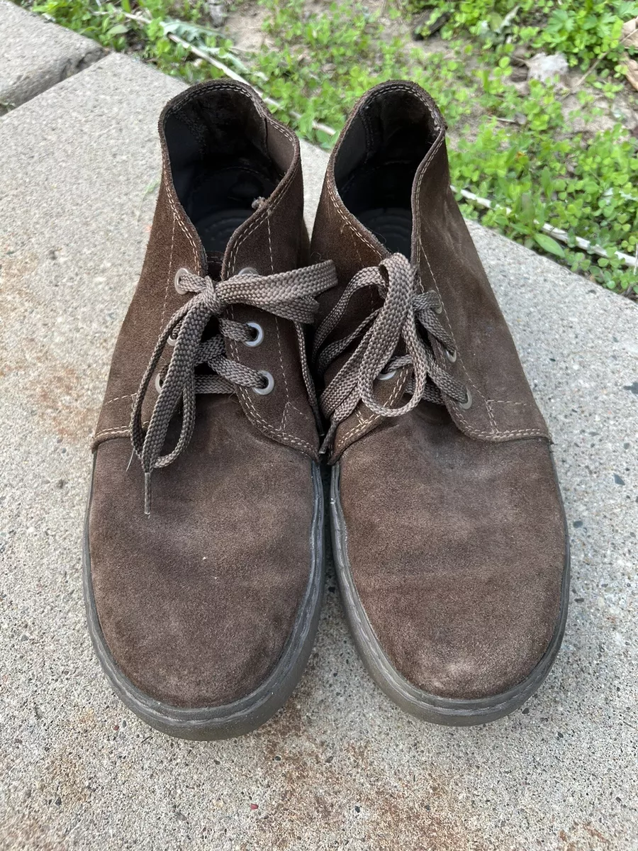 Crocs Chukka Brown Suede Soles Boots Mens Size 11