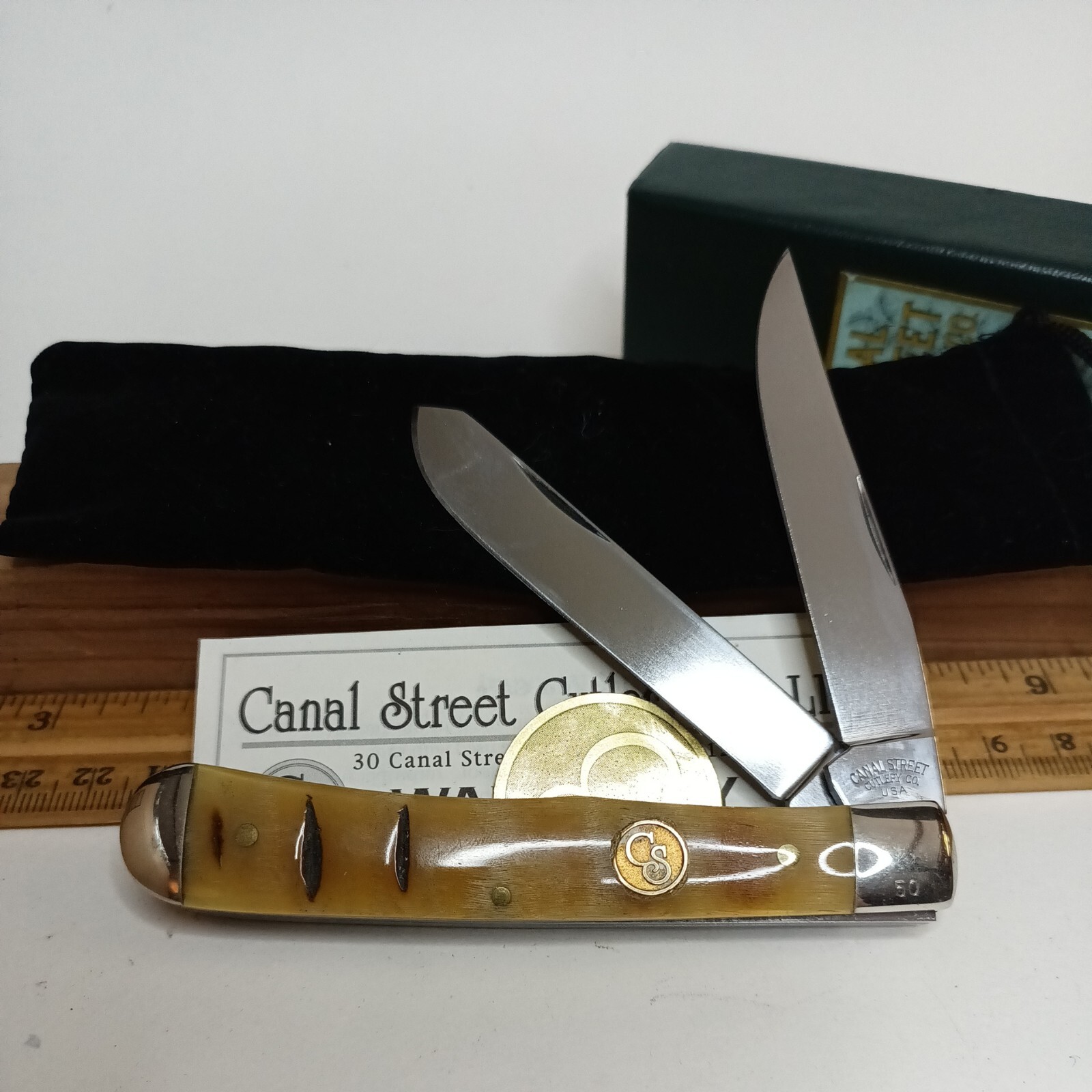 Canal Street Cutlery Company Knife Ram's Horn Trapper eBay