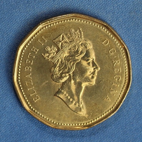 Canada 1992 Loonie (One Dollar) from a Mint Roll - Bild 2 von 2