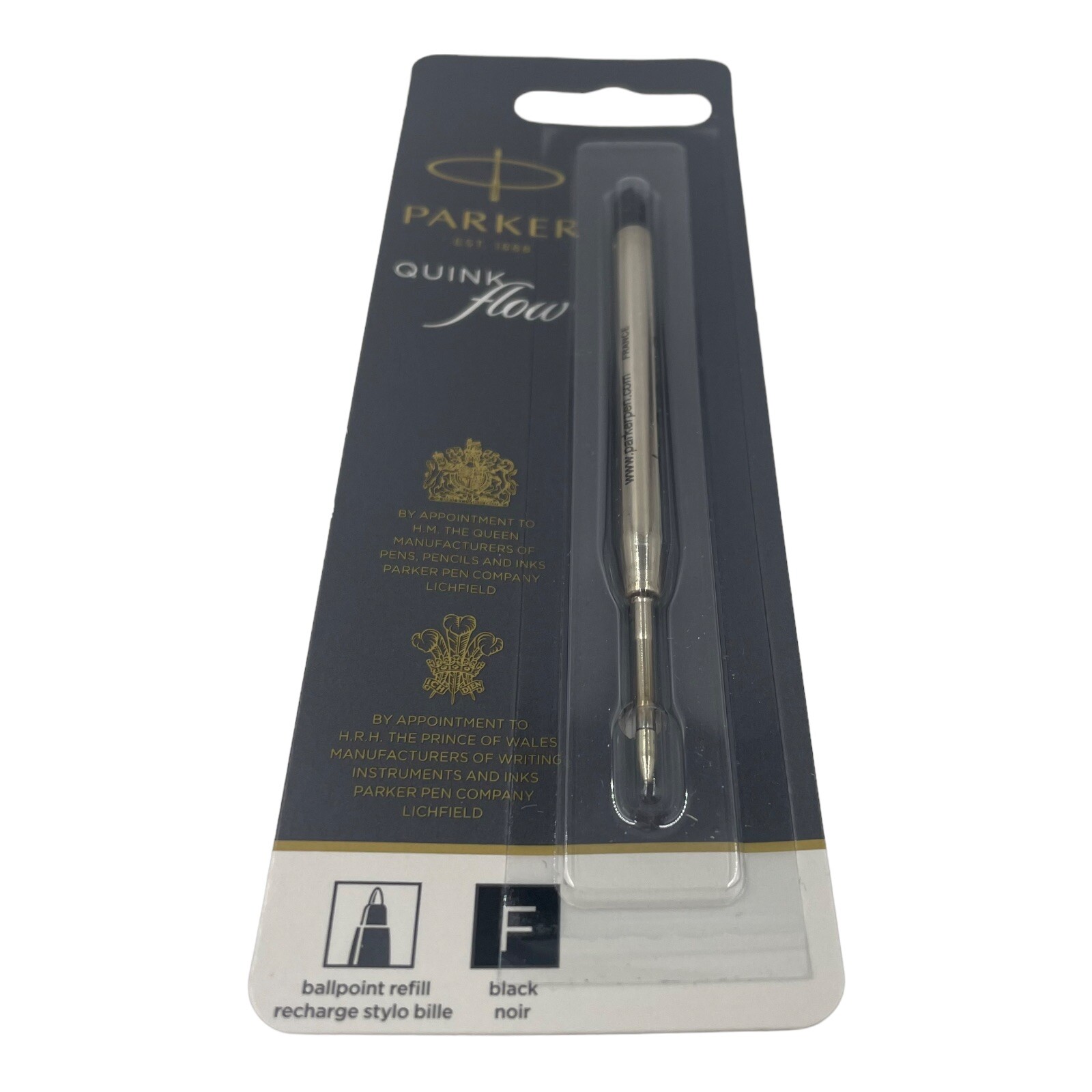 Parker Quinkflow Ballpoint Pen Refill Fine Tip Black Ink 1950367 eBay