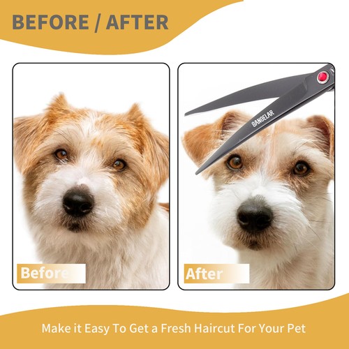 Sangelar 7 inch Curved Pet Grooming Scissors - Affordable & Versatile - Picture 7 of 10