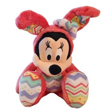 Disney Store Authentic Minnie Mouse Pink Easter Bunny Costume Stuffed Plush