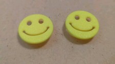 croc charms jibbitz new 3D Print Lot of 2 Smiley Faces