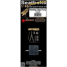 HGW 1/48 148566 Hawker Sea Fury RAF QS laser cut seatbelts photo etch buckles