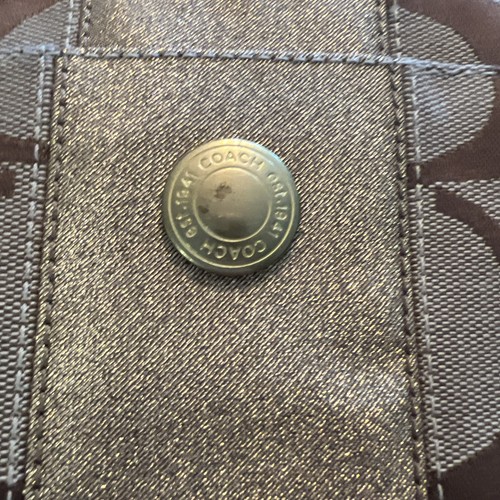 Coach Signature Jacquard North South Gold Lurex CROSSBODY SWINGPACK 42246 - Picture 17 of 19