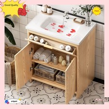 31.5" Bathroom Vanity with Sink, Freestanding Particle Board Storage Cabinet, US