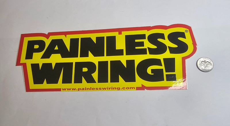 VINTAGE 9" PAINLESS WIRING STICKER PERFORMANCE PRODUCTS RACING AUTOMOTIVE RACE