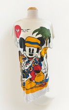 Vestido de Colección Mickey Mouse Hawaiano Encubrimiento Para Mujer Mediano Playa Camiseta Vestido