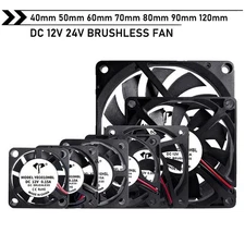 Brushless Cooling Fan 12V 24V Silent DC Fan 40mm 50mm 60mm 70mm 80mm 90mm 120mm