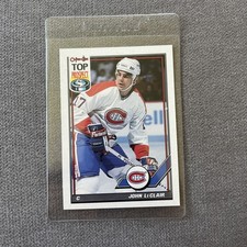 1991-92 O-Pee-Chee Top Prospect John LeClair Hockey Rookie Card #209 w/ Sleeve. rookie card picture