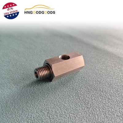Oil Pressure Sensor Tee Adapter M12 x 1.5 to 1/8NPT Turbo Supply Feed Line Gauge