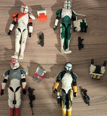 Star Wars Black Series Delta Squad Scorch, Boss, Fixer, and SEV