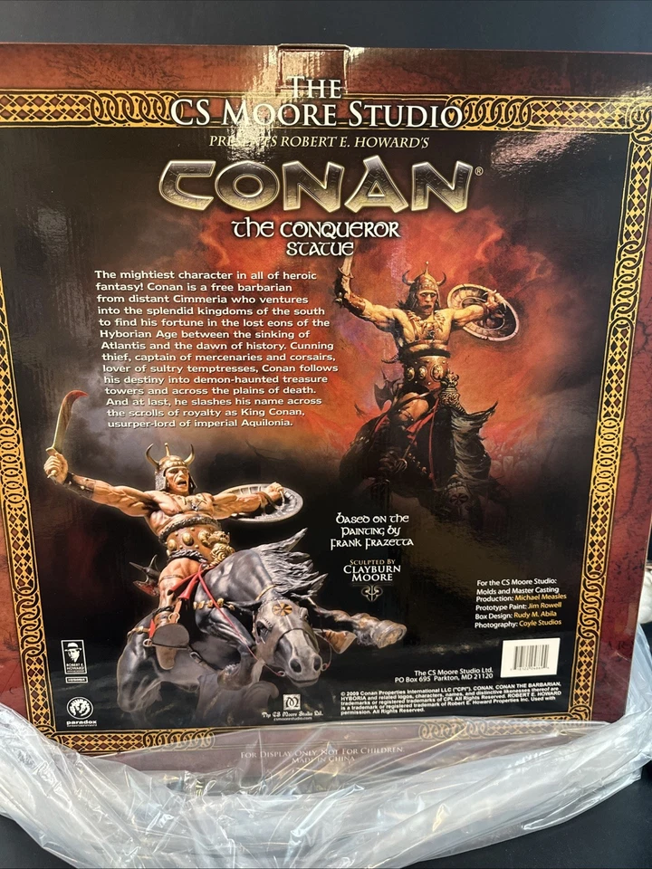 New Conan The Conqueror Statue CS Moore Clayburn 542/1500 - Image 4 of 4