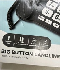 Asda Tech Big Button Landline Telephone