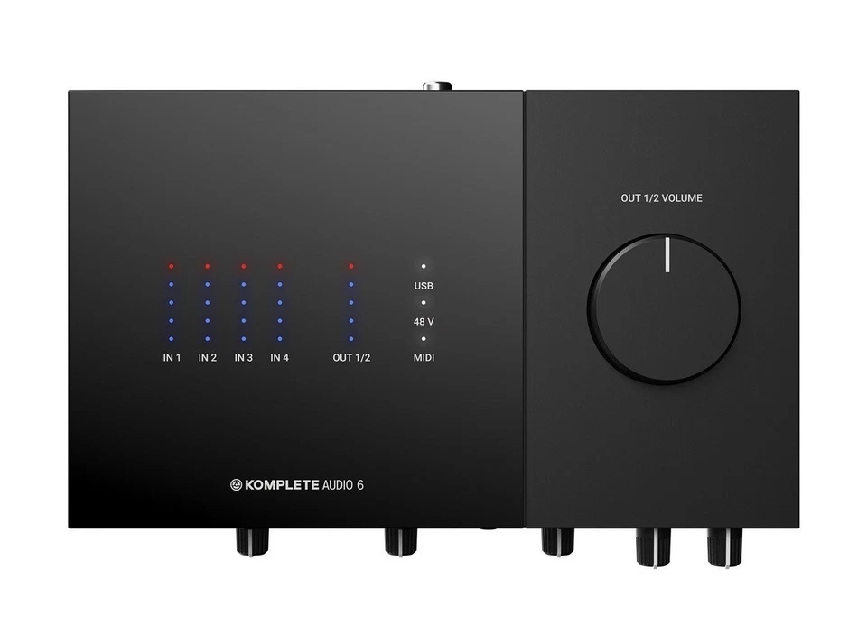 NATIVE INSTRUMENTS KOMPLETE AUDIO 6 MK2 6 in 6 out Black New Fast Shipping - Image 2 of 4