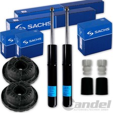 2x SACHS STOßDÄMPFER + DOMLAGER + PROTECTION KIT VORNE für AUDI A4 B8 + A5 8T 8F