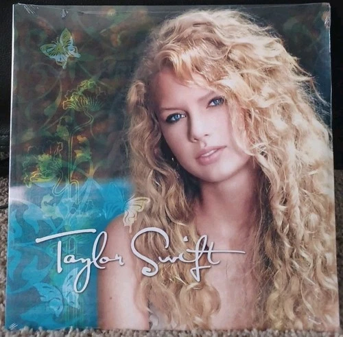 Taylor Swift Debut Album 2 Lp Rare Crystal Clear Turquoise Reissue vinyl Sealed!
