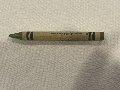 Crayola Binney & Smith Olive Green Crayon
