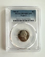 1981-S 5C Type 2, DCAM (Proof) Jefferson Nickel - PCGS CoinFacts