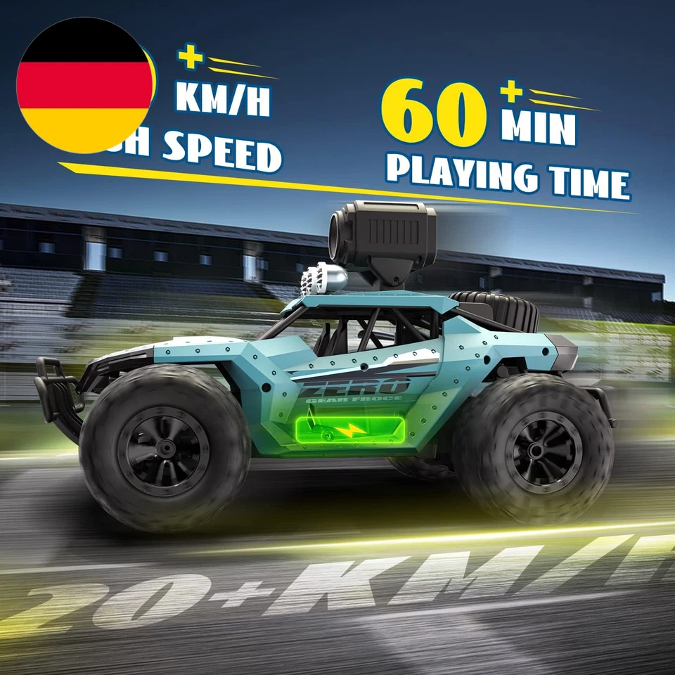 DEERC Ferngesteuertes Auto 1:16 RC Truck Mit 1080P Kamera Foto Wifi Übertragung  - Bild 4 von 4