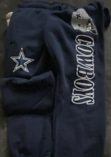 NFL Boys Pullover Hoodie Navy Beige Logo Dallas Cowboys Long Sleeve XS 18-20