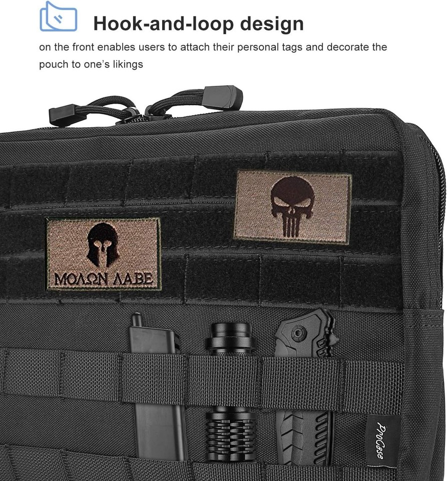 WYNEX Tactical Molle Admin Pouch with Laser Cut Design and Utility Pouches in at NPR 8140