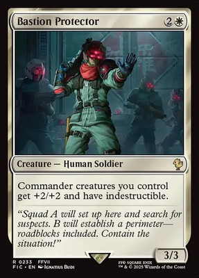 1x Bastion Protector - Commander: FINAL FANTASY - NM - MTG