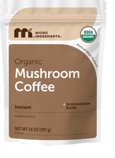 Organic Instant Mushroom Coffee, 14 oz  Medium Roast 14 Ounce Pack of 1 