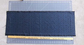 Vintage Kimono Fabric Dorozome Tortoiseshell Grid Silk Sashiko Craft