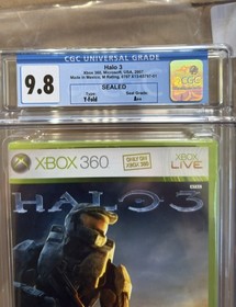 Xbox 360: Halo 3 Sealed &bull; Grade CGC 9.8 A++ &bull; Not PSA/WATA/VGA